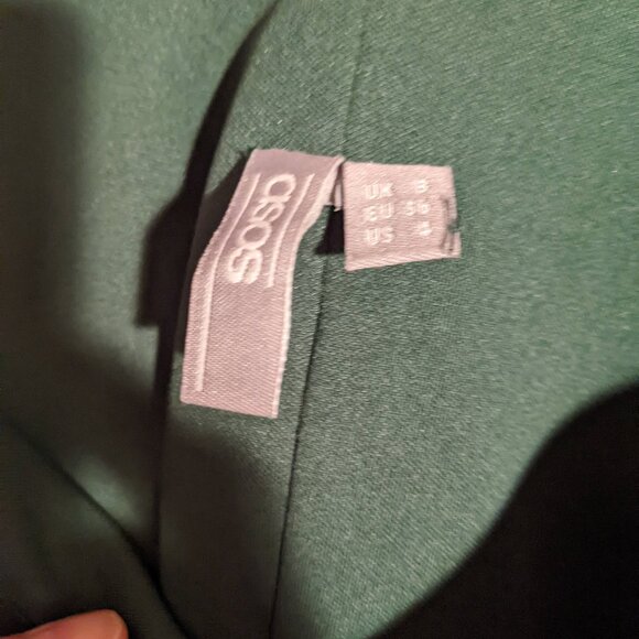 Asos Green Midi Dress - Picture 2 of 2